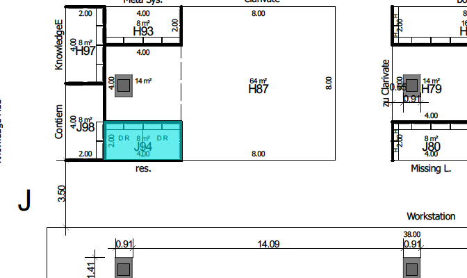Frankfurter Buchmesse Hall 4.1 floor plan showing Uthereal at stand J94 beside the Knowledge Hub